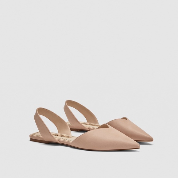 zara slingback flats